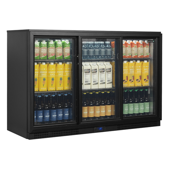 Tefcold Backbar-Kühlschrank BA31S-3, Schwarz, EEK B, Bild 2