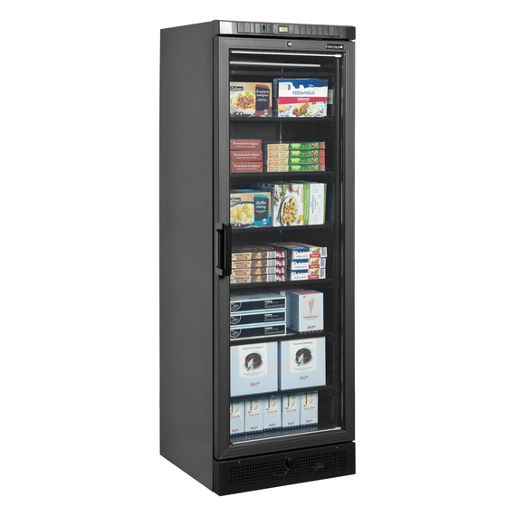 Tefcold Displaygefrierschrank in Schwarz UFSC371G Black, EEK C, Bild 2