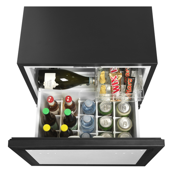 Tefcold Minibar-Schubladenkühlschrank TD50C, Schwarz, EEK G, Bild 2