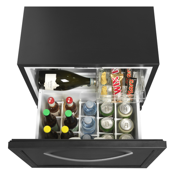 Tefcold Minibar-Schubladenkühlschrank TD50A, Schwarz, EEK G, Bild 2