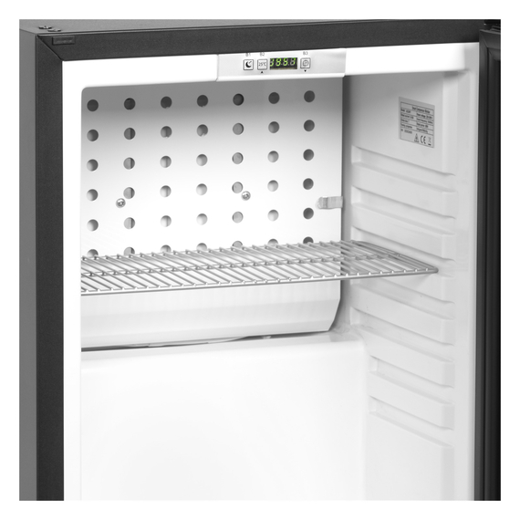 Tefcold Minibar-Kühlschrank mit Glastür TM35GC, Schwarz, EEK G, Bild 3