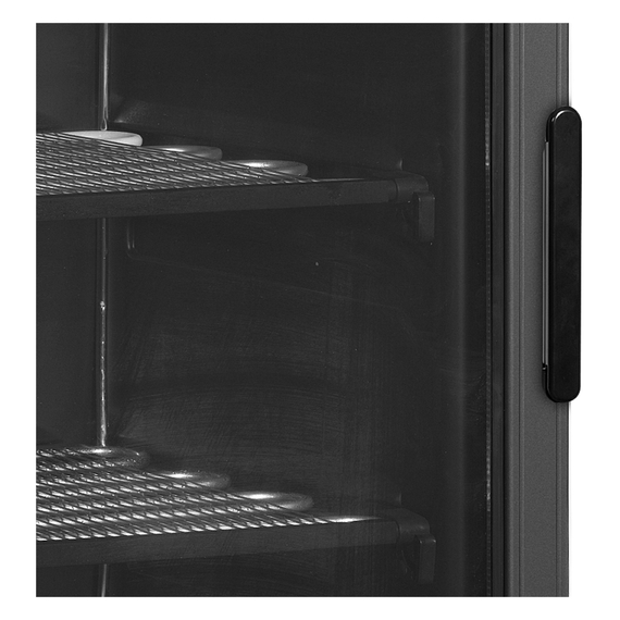 Tefcold Vitrinen-Gefrierschrank, Linksanschlag UFSC371G Black L/H, Schwarz, EEK C, Bild 2