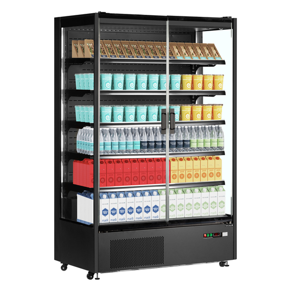Tefcold Supermarkt-Multideck-Kühlschrank PC1250B, Schwarz RAL9005, EEK B, Bild 2