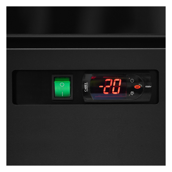 Tefcold Glastürgefrierschrank Atom Maxi F3DB, Schwarz RAL9005, EEK D, Bild 4