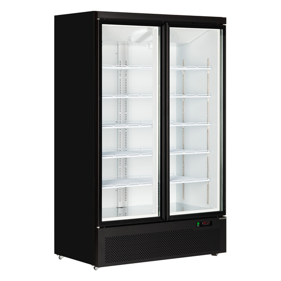 Tefcold Displaykühlschrank Atom Maxi C2DB, Schwarz RAL9005, EEK B