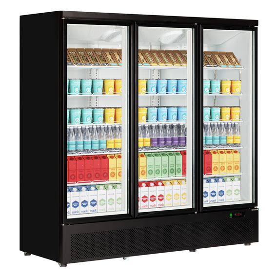 Tefcold Displaykühlschrank Atom Maxi C3DB, Schwarz RAL9005, EEK B, Bild 2