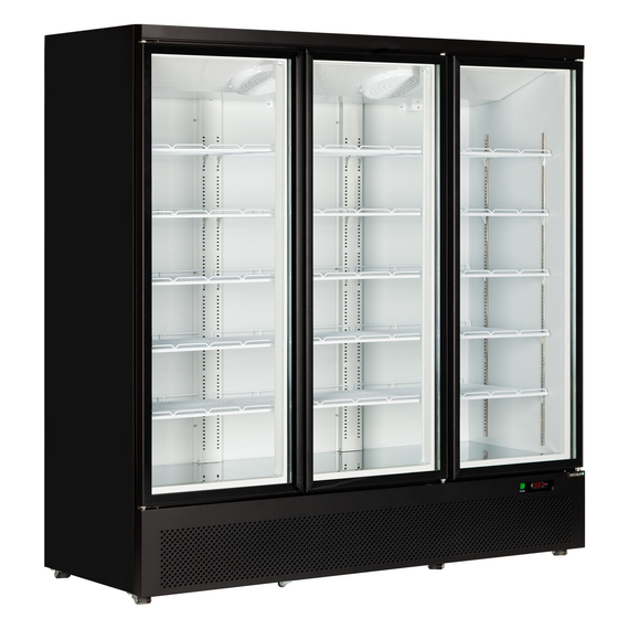 Tefcold Displaykühlschrank Atom Maxi C3DB, Schwarz RAL9005, EEK B