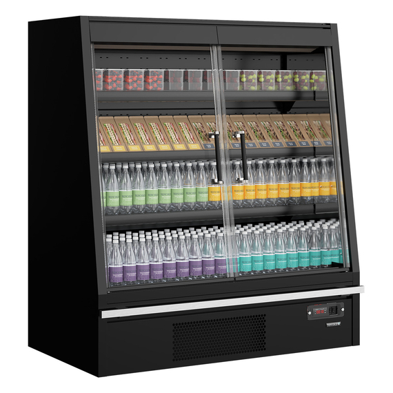Tefcold Supermarkt-Multideck-Kühlschrank Galaxy+ GPL14FGD Black, Schwarz RAL9005, EEK B, Bild 2