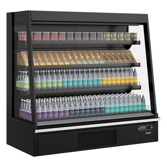 Tefcold Supermarkt-Multideck-Kühlschrank Galaxy+ GPL14 Black HC, Schwarz RAL9005, EEK D, Bild 2