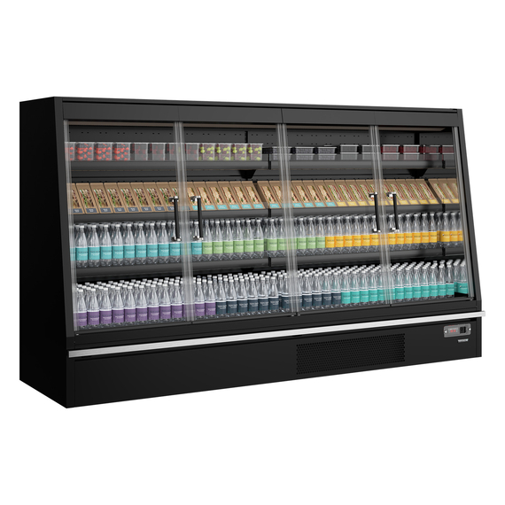 Tefcold Supermarkt-Multideck-Kühlschrank Galaxy+ GPL26FGD Black, Schwarz RAL9005, EEK B, Bild 2