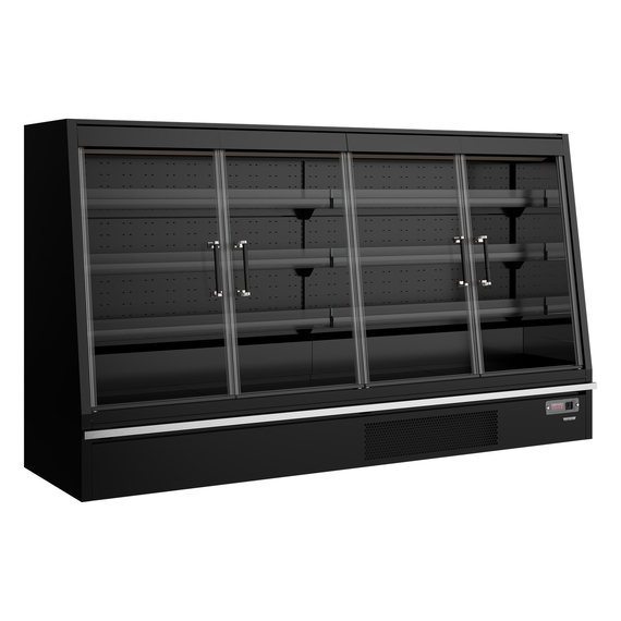 Tefcold Supermarkt-Multideck-Kühlschrank Galaxy+ GPL26FGD Black, Schwarz RAL9005, EEK B