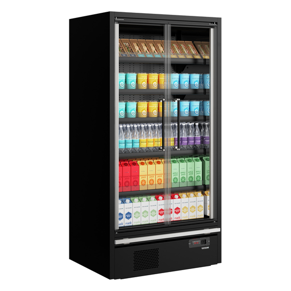 Tefcold Supermarkt-Multideck-Kühlschrank Galaxy+ GP10FGD Maxi Black, Schwarz RAL9005, EEK B, Bild 2