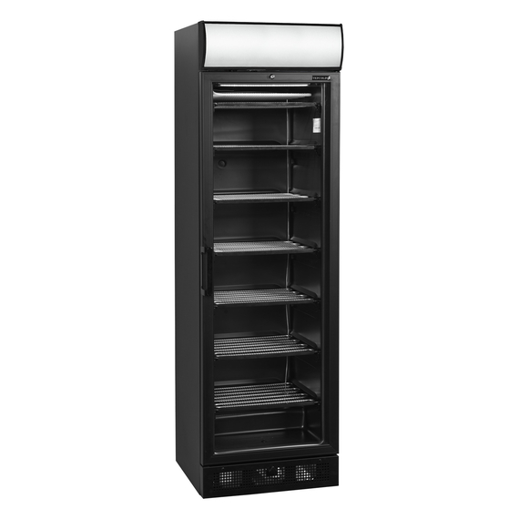 Tefcold Displaygefrierschrank in Schwarz UFSC371GCP Black, EEK C