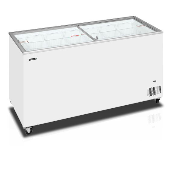 Tefcold Eiscreme-Gefriertruhen IC501SC, Weiß, EEK D