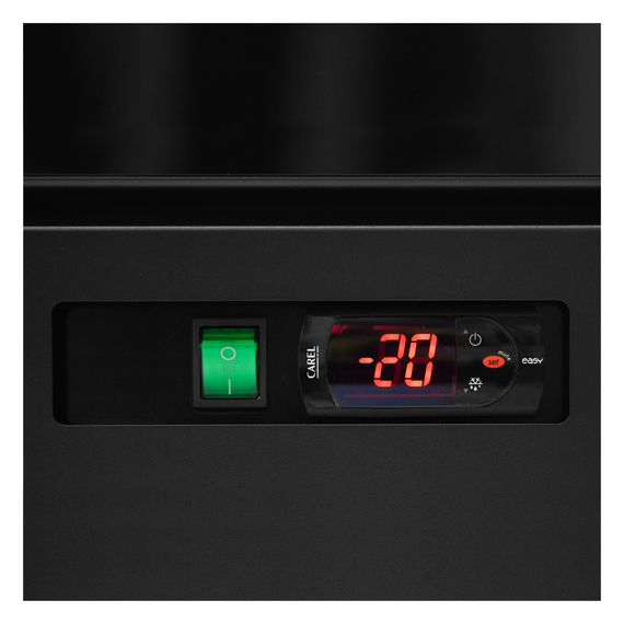 Tefcold Glastürgefrierschrank Atom Maxi F1DB, Schwarz RAL9005, EEK C, Bild 4