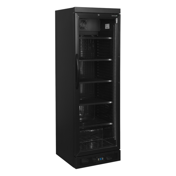 Tefcold Flaschenkühlschrank in Schwarz CEV435 BLACK, EEK C