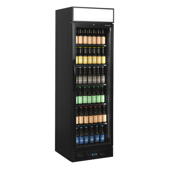 Tefcold Flaschenkühlschrank in Schwarz CEV435CP BLACK, EEK C, Bild 2