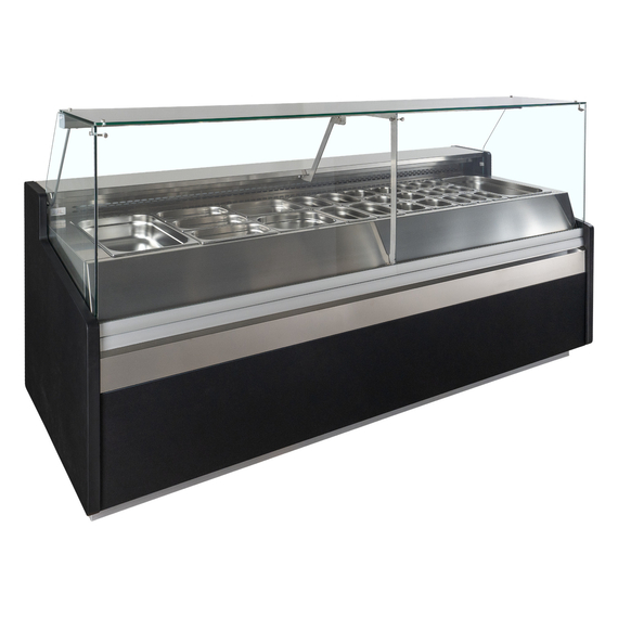 Tefcold Bedientheke SPID250, Schwarz RAL9005