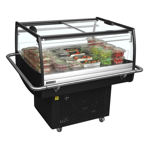 Tefcold Impuls-Kühlinsel in schwarz PDC90SL-2, Schwarz / Glas, EEK E, Bild 2