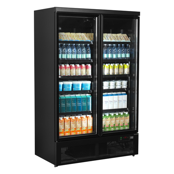 Tefcold Displaykühlschrank Atom Maxi C2DBB, Schwarz RAL9005, EEK B, Bild 2