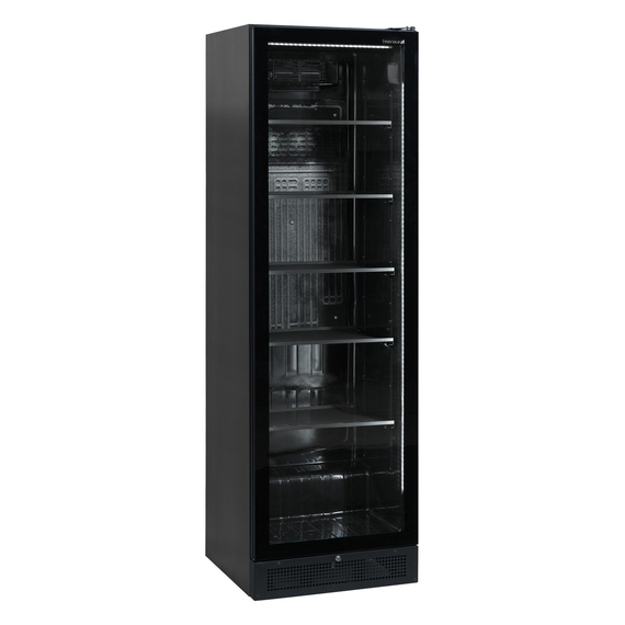 Tefcold Display-Kühlschrank in Schwarz SCU1425 FRAMELESS, EEK D