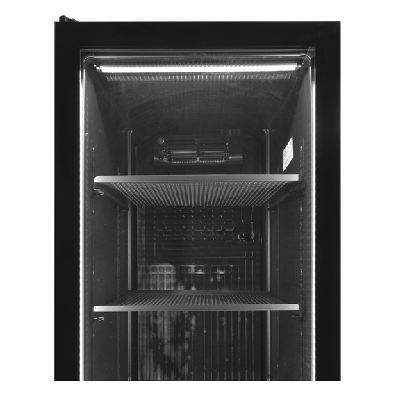 Tefcold Flaschen-Kühlschrank mit Tür mit Linksanschlag SCU1425 FRAMELESS L/H, Schwarz, EEK D, Bild 4