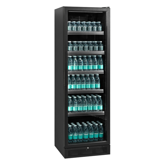Tefcold Display-Kühlschrank in Schwarz SCU1425H, EEK D, Bild 2