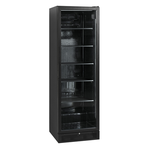 Tefcold Display-Kühlschrank in Schwarz SCU1425H, EEK D
