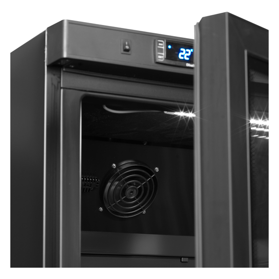 Tefcold Displaykühlschrank GN2/1 UR600BG, Schwarz, EEK B, Bild 4