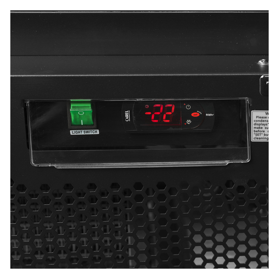 Tefcold Glastürgefrierschrank Atom Maxi F2DBB, Schwarz RAL9005, EEK D, Bild 4