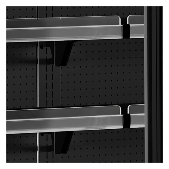 Tefcold Supermarkt-Multideck-Kühlschrank MDCA1875HB, Schwarz RAL9005, EEK B, Bild 3
