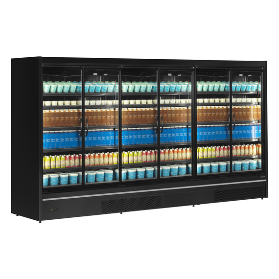 Tefcold Supermarkt-Multideck-Kühlschrank MDCA3750HB, Schwarz RAL9005, EEK B, Bild 2