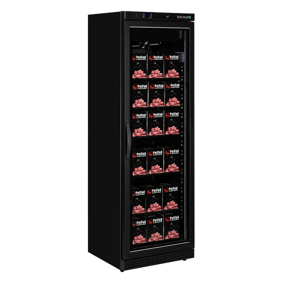Tefcold Displaygefrierschrank UF400VGB, Schwarz, EEK C, Bild 2