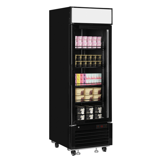 Tefcold Displaygefrierschrank LGF2500B, Schwarz RAL9005, EEK C, Bild 2
