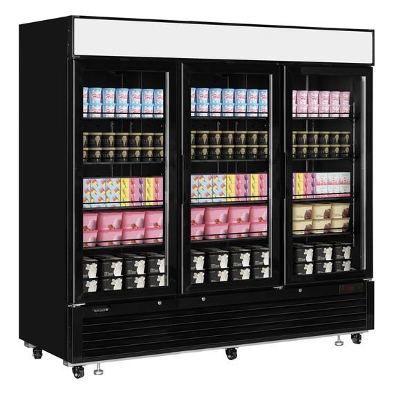 Tefcold Displaygefrierschrank LGF7500B, Schwarz RAL9005, EEK D, Bild 2