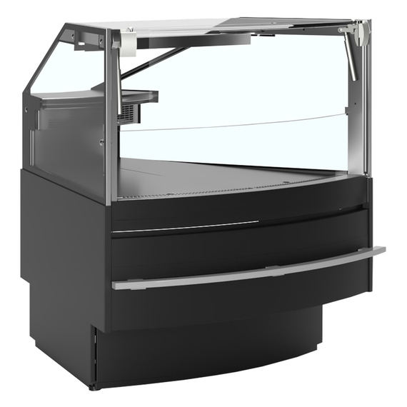 Tefcold Bedientheke SOCA45EXTB, Schwarz RAL9005