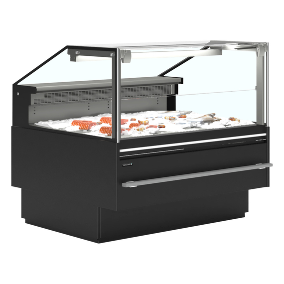 Tefcold Bedientheke SOCA-F12590B, Schwarz RAL9005