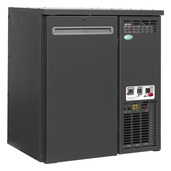 Serrco by Tefcold High-End-Backbar-Kühlschränke SCL-2MU+, Anthrazit RAL 7021, EEK C