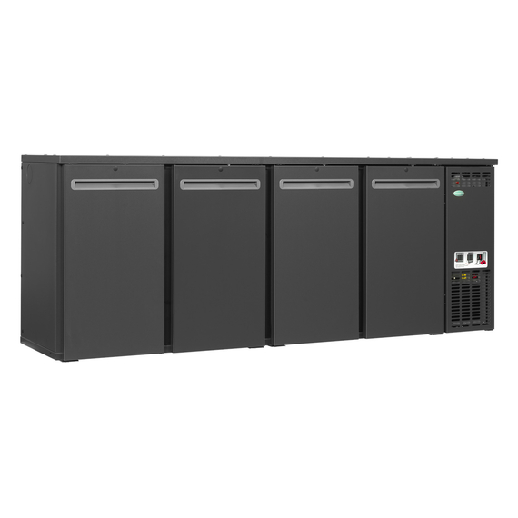 Serrco by Tefcold High-End-Backbar-Kühlschränke SCL-2222MU+, Anthrazit RAL 7021, EEK C