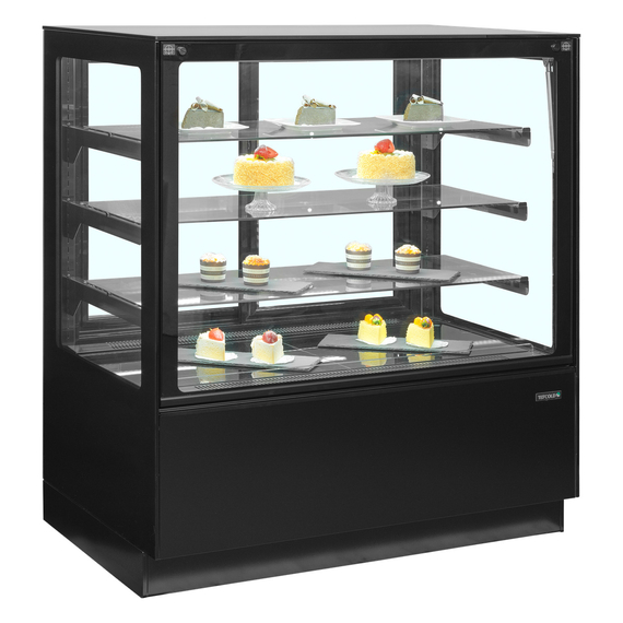 Tefcold Display-Backwarentheke PDA3-CTF120B-1, Schwarz / Glas, EEK B, Bild 2