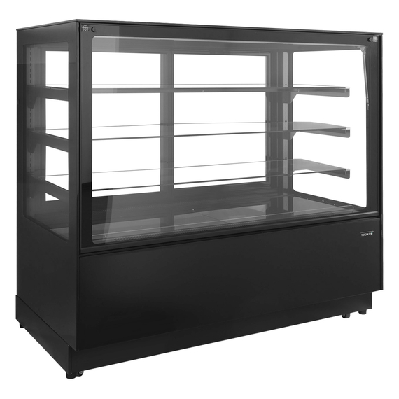Tefcold Display-Backwarentheke PDA3-CTF150B-1, Schwarz / Glas, EEK B
