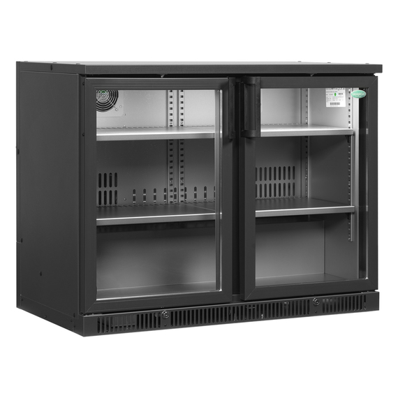 Serrco by Tefcold High-End-Backbar-Kühlschränke SGD-240GE, Anthrazit RAL 7021, EEK F
