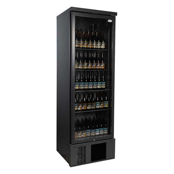 Serrco by Tefcold High-End-Glastür-Kühlschrank SGD-300GE, Anthrazit RAL 7021, EEK F, Bild 2