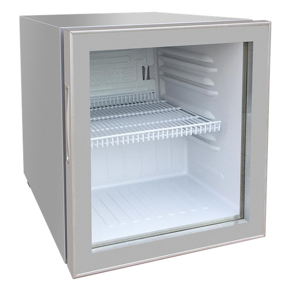 IARP Flaschenkühlschrank Counter50-Silver, Silbergrau, EEK C