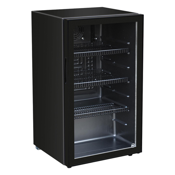 IARP Flaschenkühlschrank Counter98v2-black, Schwarz, EEK D
