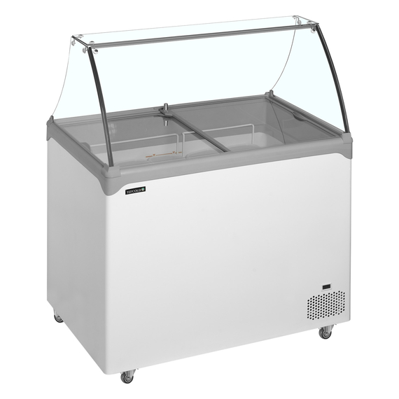 Tefcold Speiseeisvitrine NIC302SC-SO, Weiß, EEK D, Bild 2