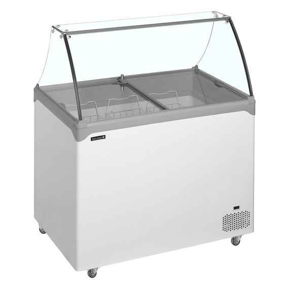 Tefcold Speiseeisvitrine NIC302SC-SO, Weiß, EEK D