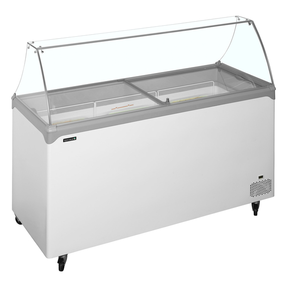 Tefcold Speiseeisvitrine NIC502SC-SO, Weiß, EEK D