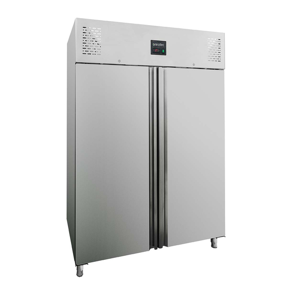 Vaiotec Gewerbe-Tiefkühlschrank 1300 L, 2-türig GN 2/1 – Monoblock, 1480 × 830 mm, Bild 3