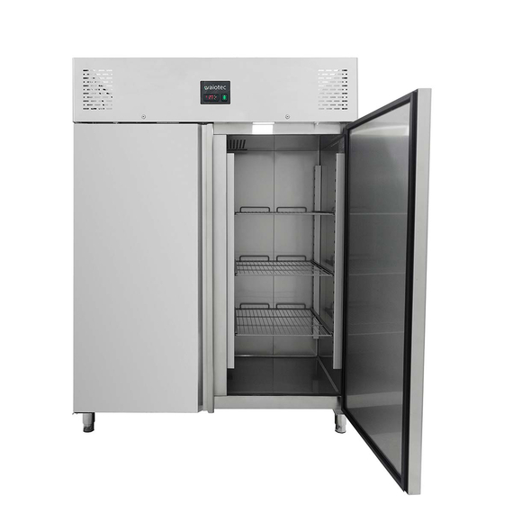 Vaiotec Gewerbe-Tiefkühlschrank 1300 L, 2-türig GN 2/1 – Monoblock, 1480 × 830 mm, Bild 4